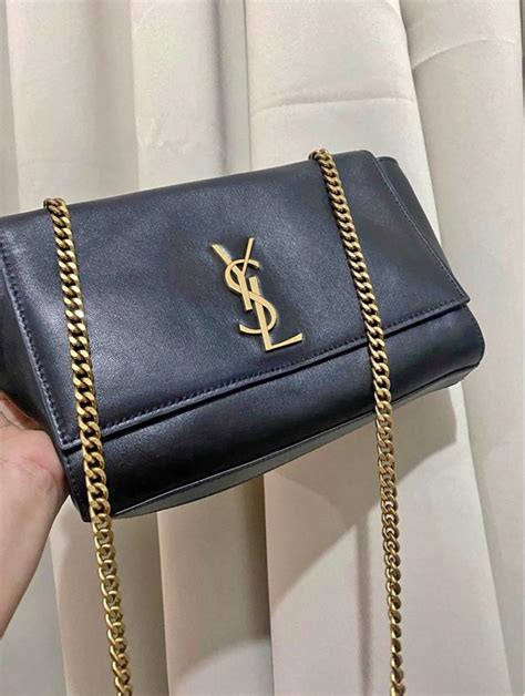 ysl crocodile black bag|ysl kate reversible bag.